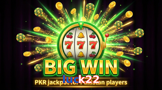 Big win animation on Luck22 slot game